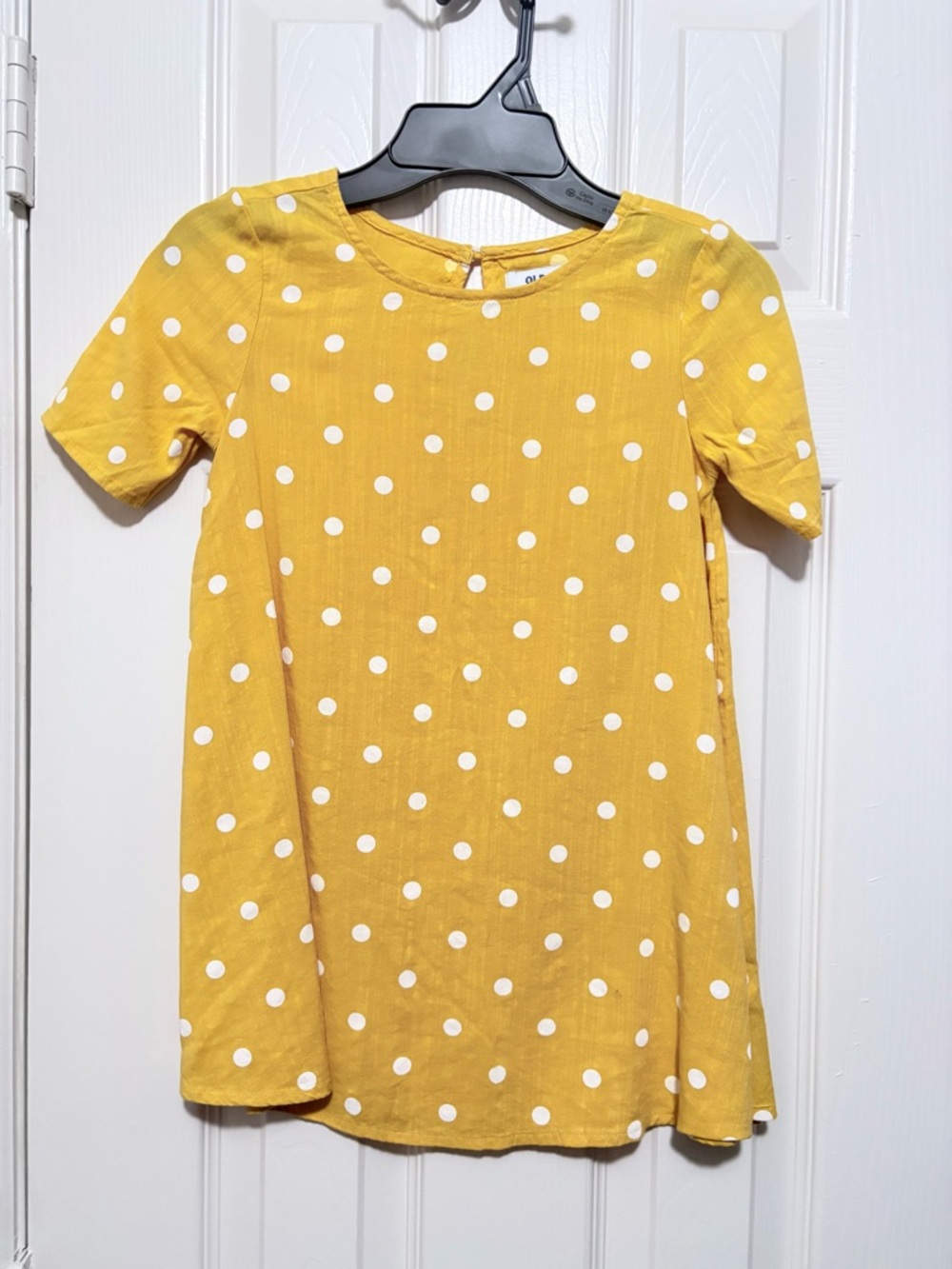 Pre-owned Old Navy Yellow Polka Dot Dress /Size: 4T